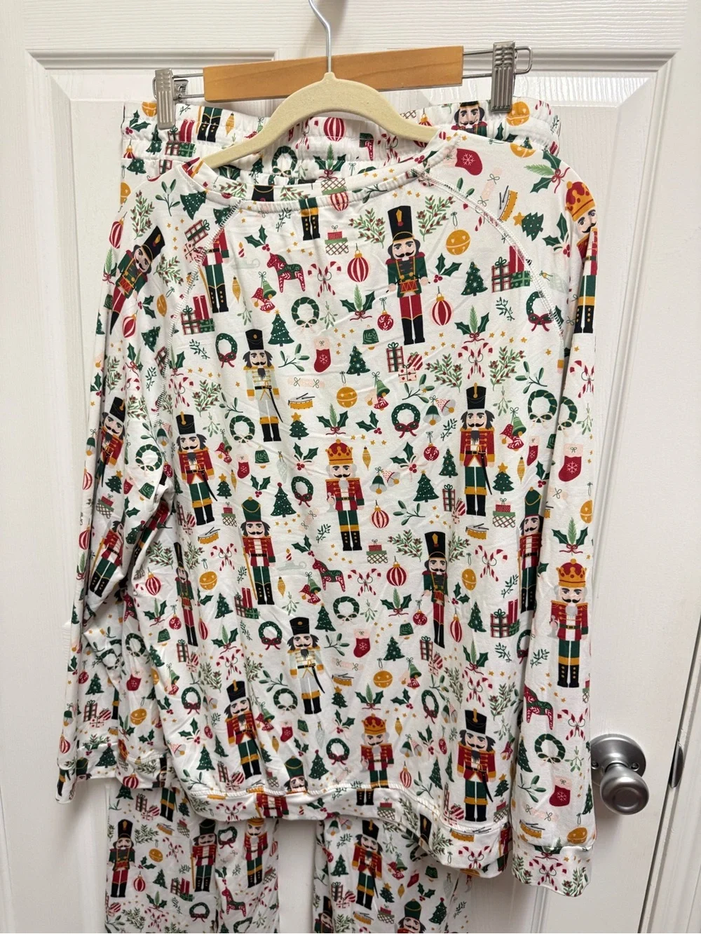Mary Square Holiday Nutcracker Pajama Set